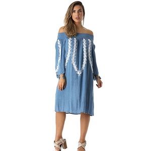 NWT Beachy Soft Embroidered Dress